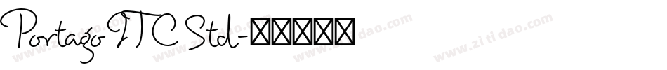 Portago ITC Std字体转换